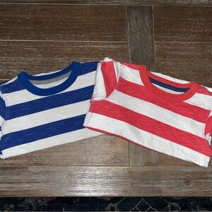 (2) Carter’s Boys 3T Striped Short Sleeve Shirts
